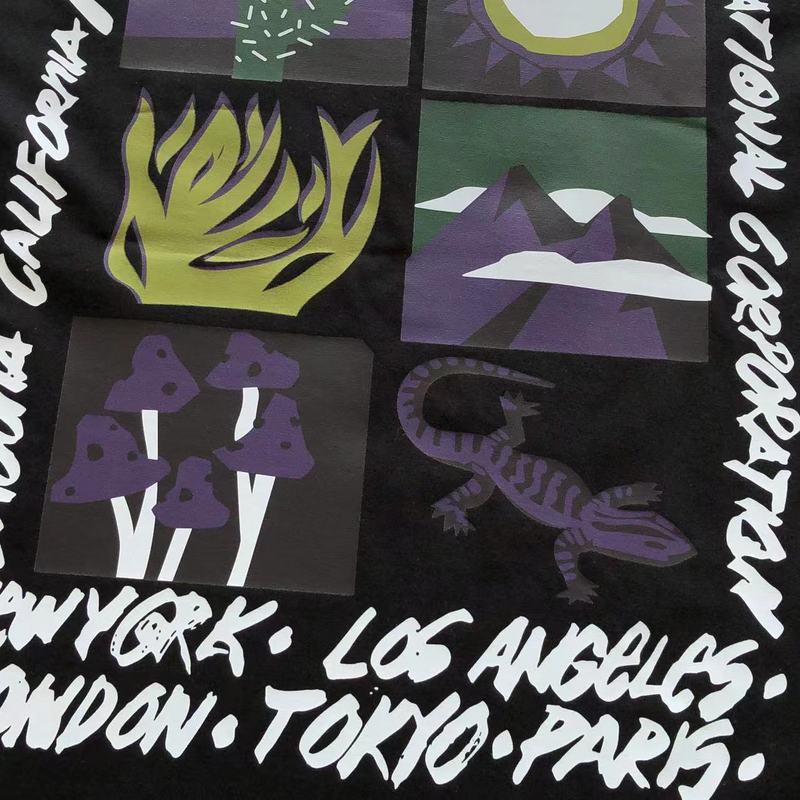 Футболка Stussy Nature Prints In Squares "Black" фото № 4