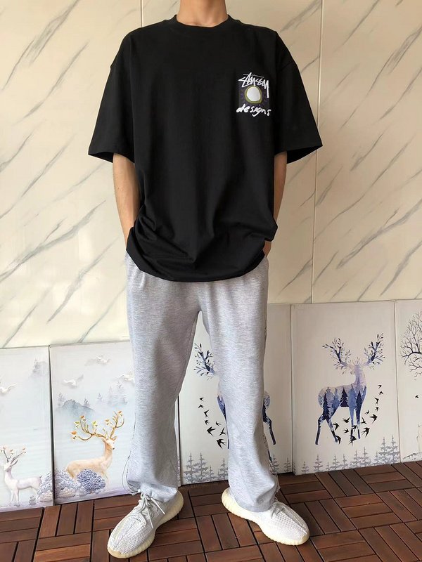 Футболка Stussy Nature Prints In Squares "Black" фото № 8