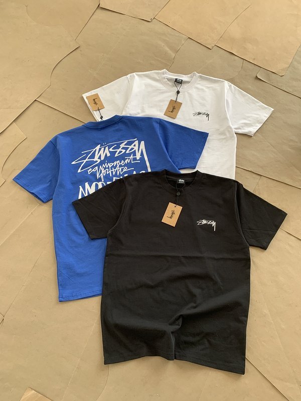 Футболка Stussy Inscriptions On The Back "Black" фото № 3