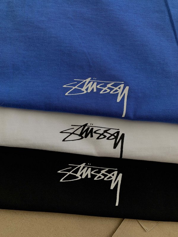 Футболка Stussy Inscriptions On The Back "Black" фото № 5