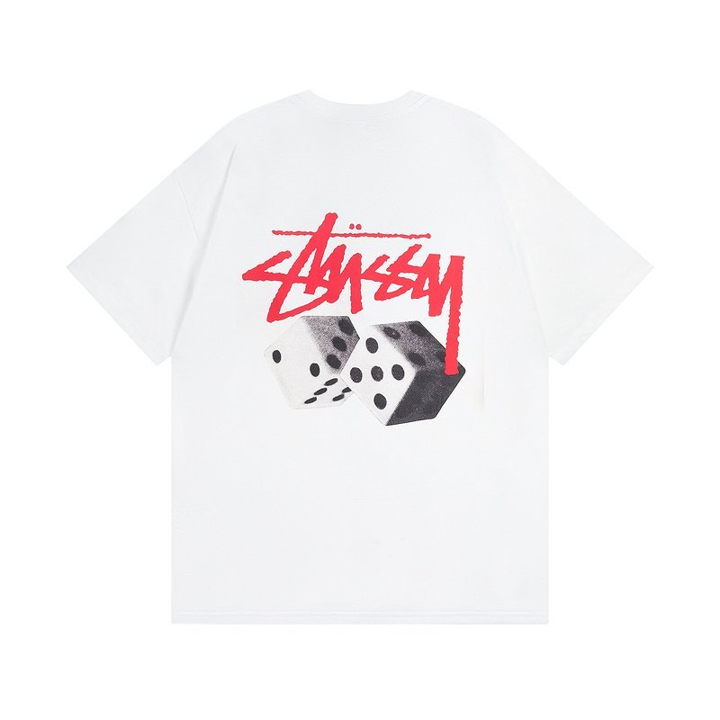 Футболка Stussy With Logo And Image Of Cubes "White" фото № 2
