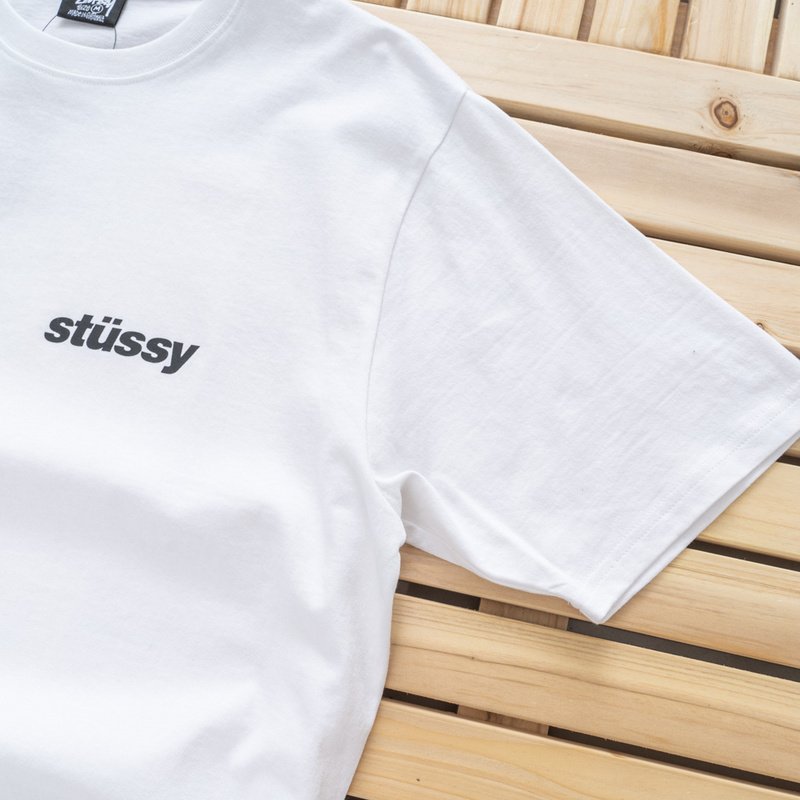 Футболка Stussy With An Ice Cream Print On The Back "White" фото № 5