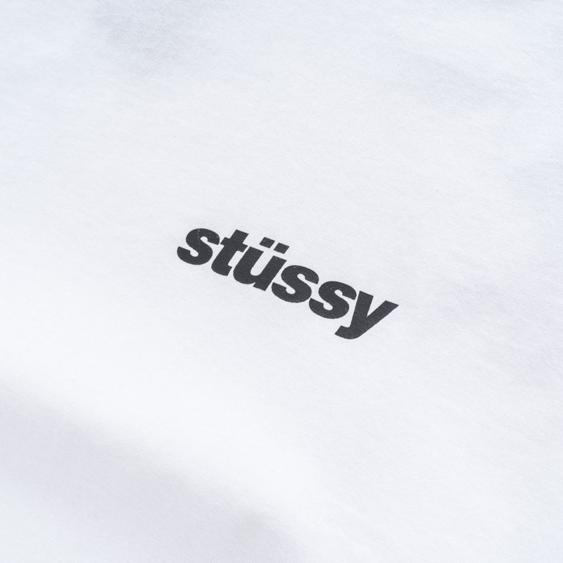 Футболка Stussy With An Ice Cream Print On The Back "White" фото № 8
