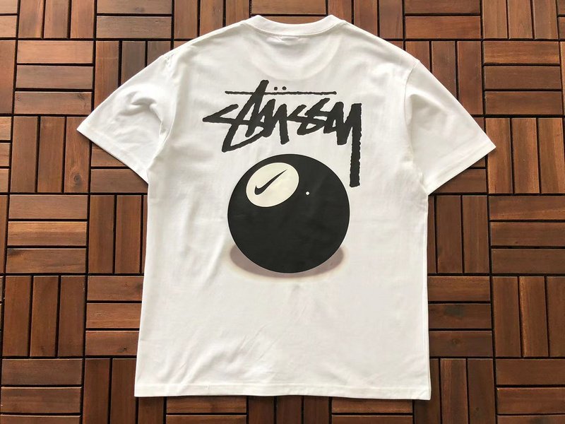 Футболка Stussy Billiard Ball With Mark "White" фото № 2