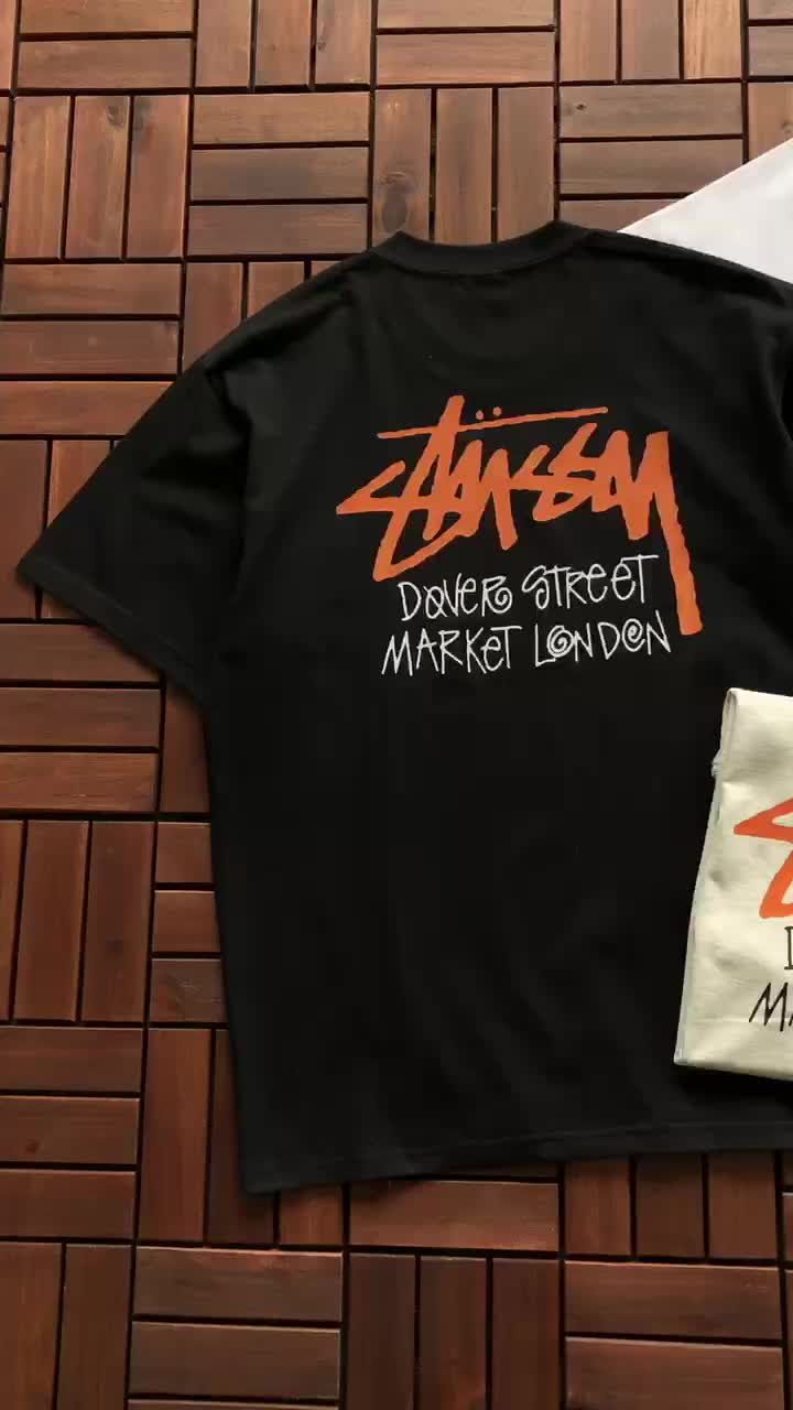 Футболка Stussy Inscription Dover Street Market London "Black" фото № 3
