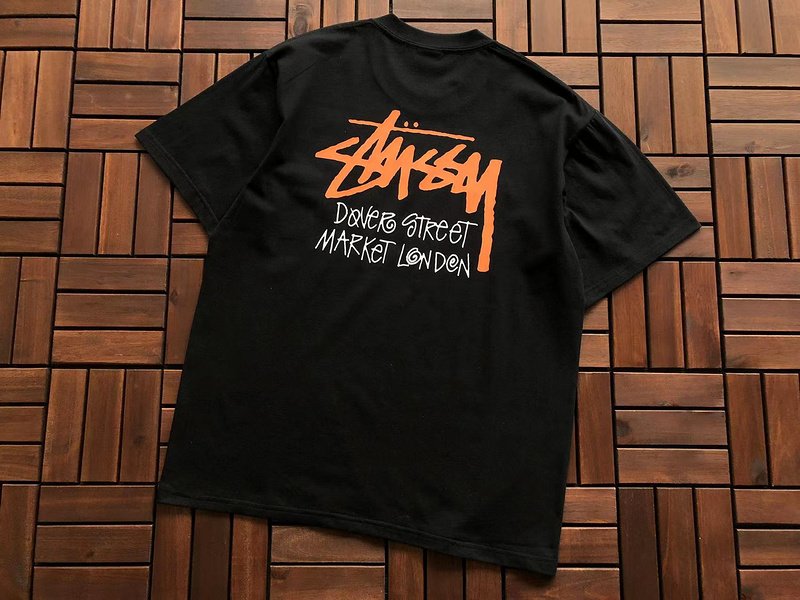 Футболка Stussy Inscription Dover Street Market London "Black" фото № 6