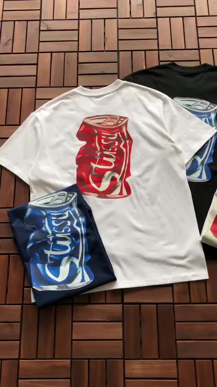 Футболка Stussy Crumpled Can Print "White" фото № 2