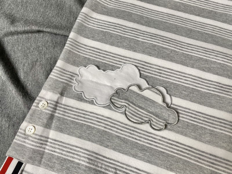 Футболка Thom Browne Volumetric Clouds "White/Gray" фото № 3