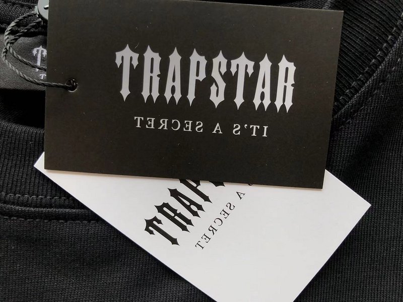 Футболка Trapstar Logo With Chain "Black" фото № 5