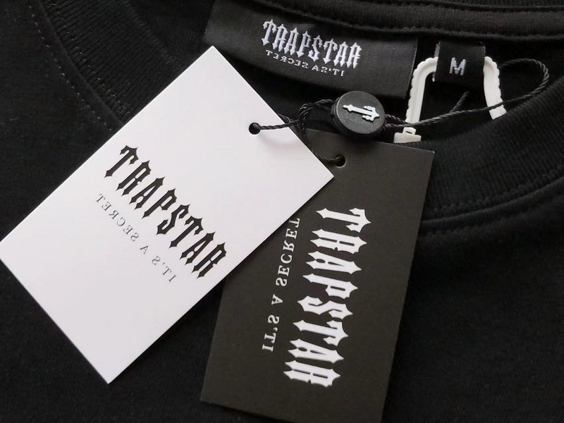 Футболка Trapstar Lettering With Pattern "Black" фото № 5