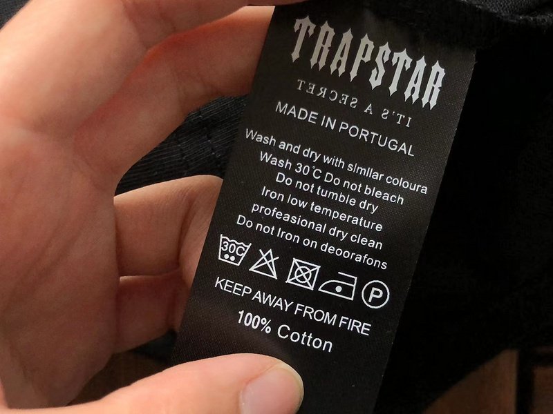 Футболка Trapstar Lettering With Pattern "Black" фото № 6