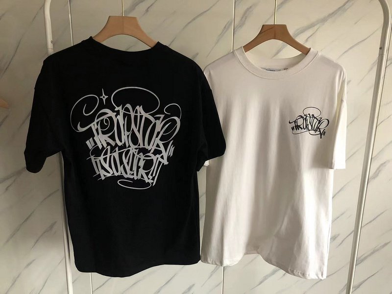 Футболка Trapstar Lettering With Pattern "Black" фото № 9