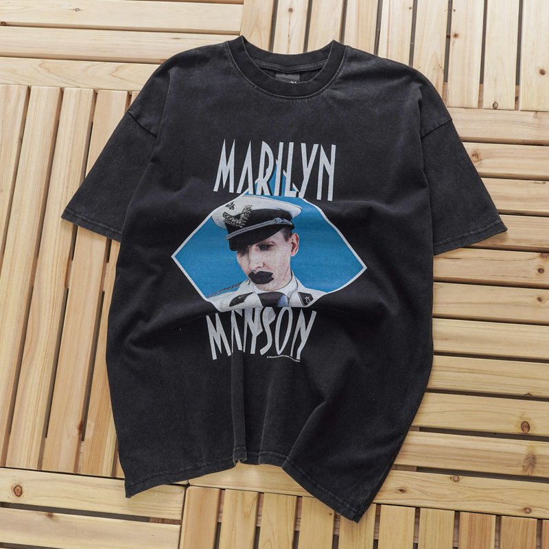 Футболка Vintage Marilyn Manson "Black" фото № 2