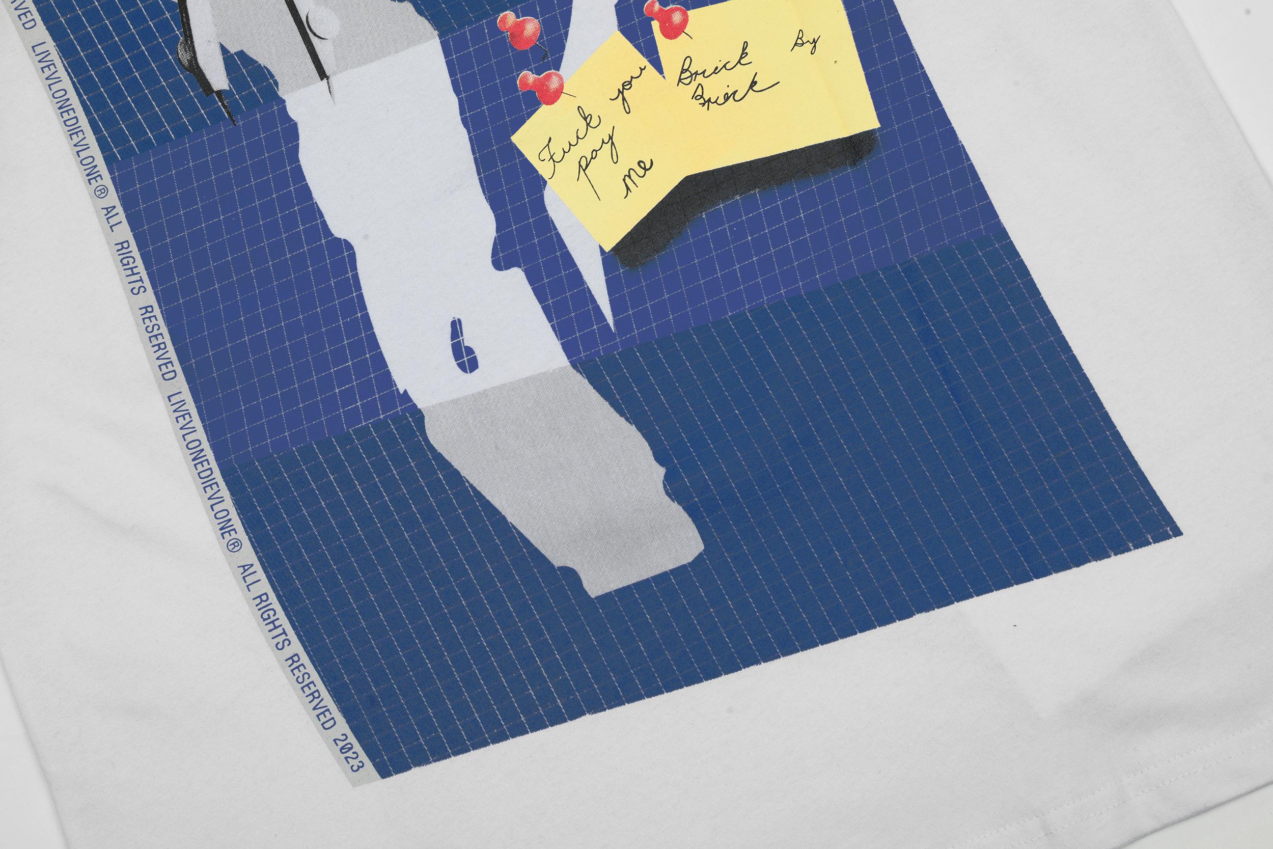 Футболка Vlone Blueprint "White" фото № 9