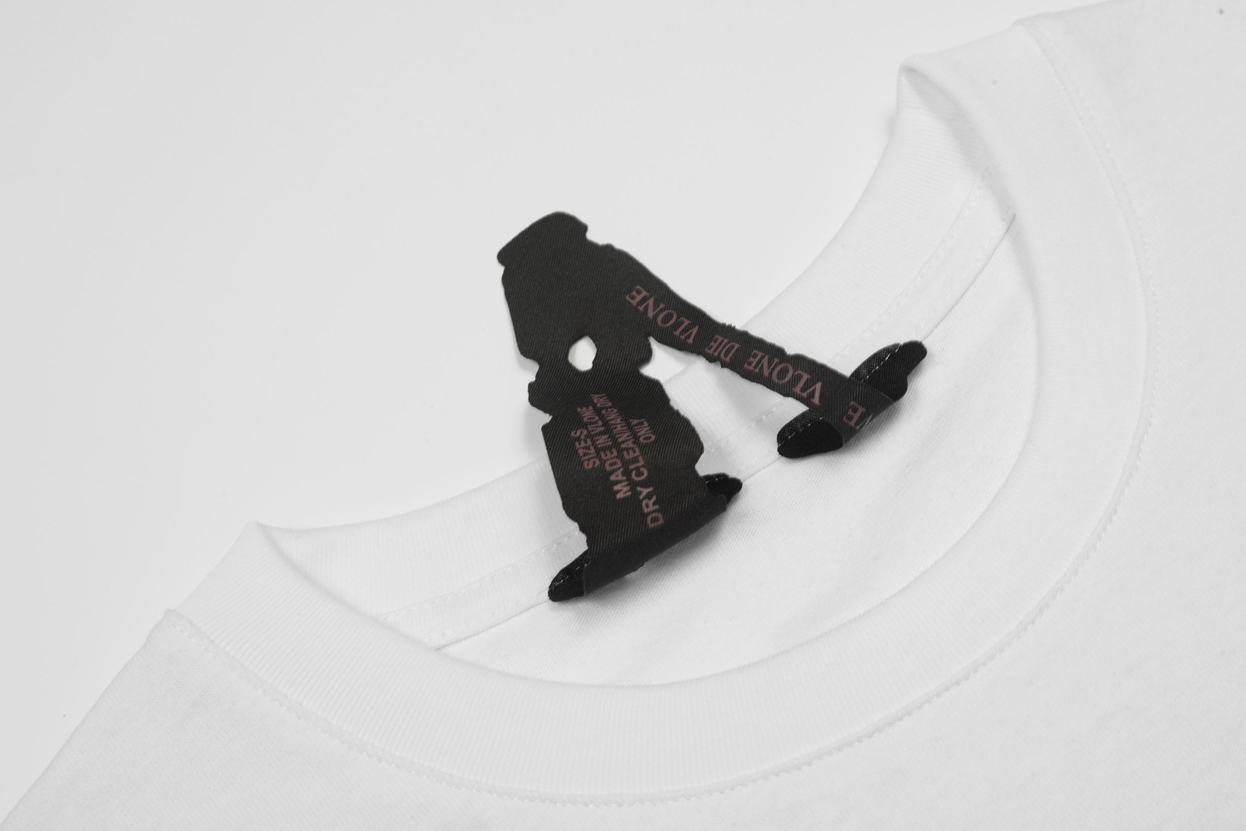 Футболка Vlone Juice Wrld Face "White" фото № 3