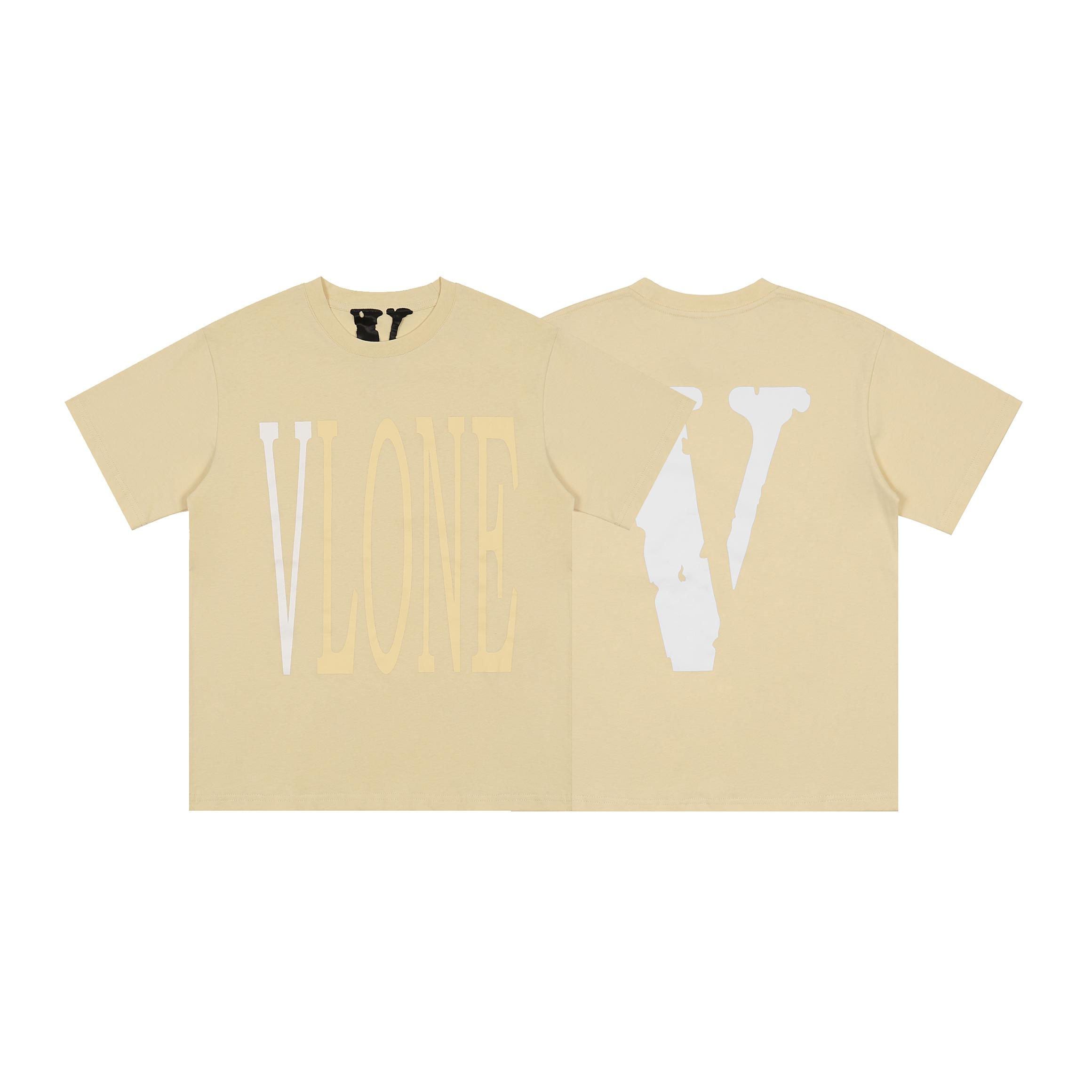 Футболка VLONE Simple V-Lone “Yellow” фото № 6