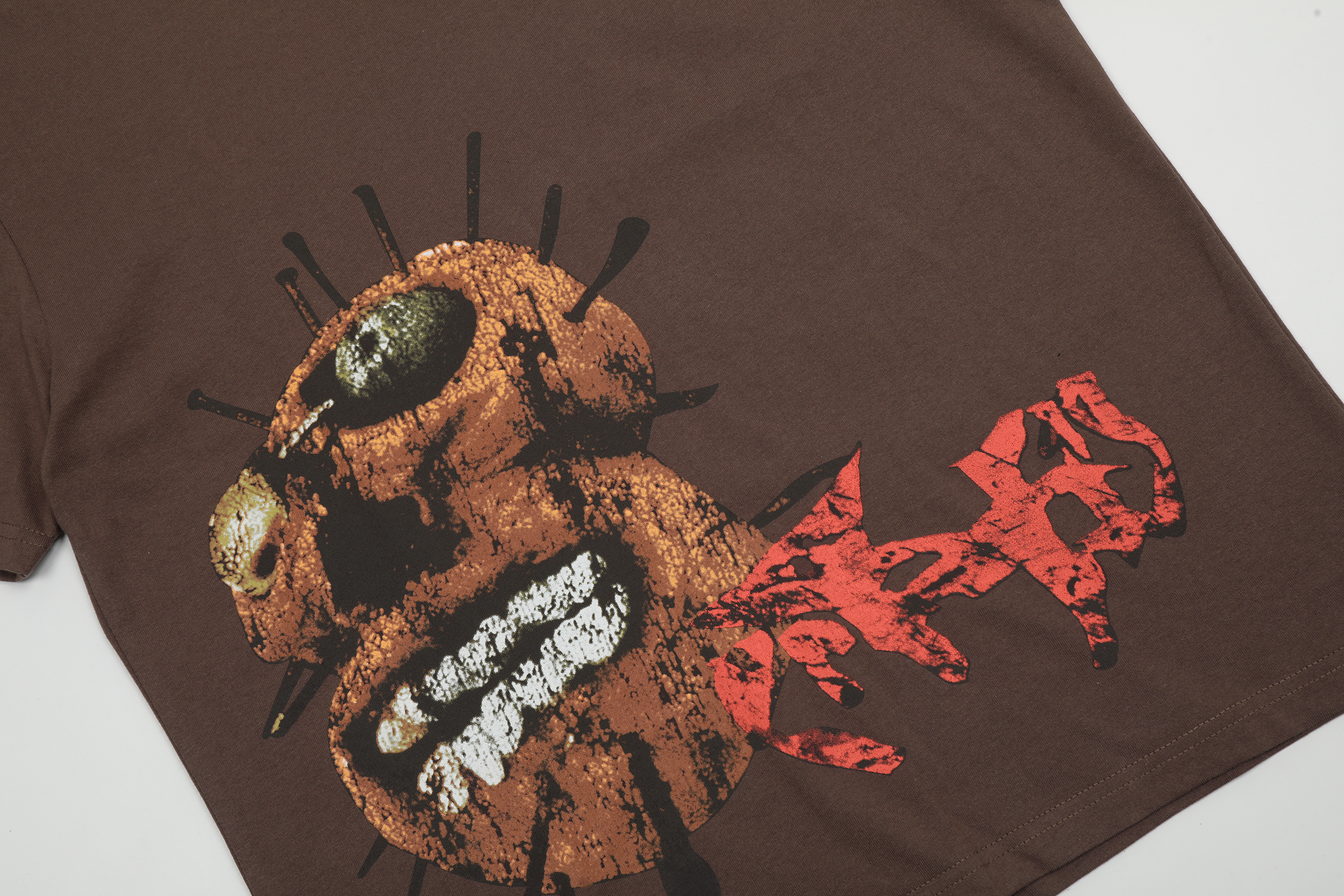 Футболка Cactus Jack Merch Utopia Travis Scott Liue Tour "Brown" фото № 5