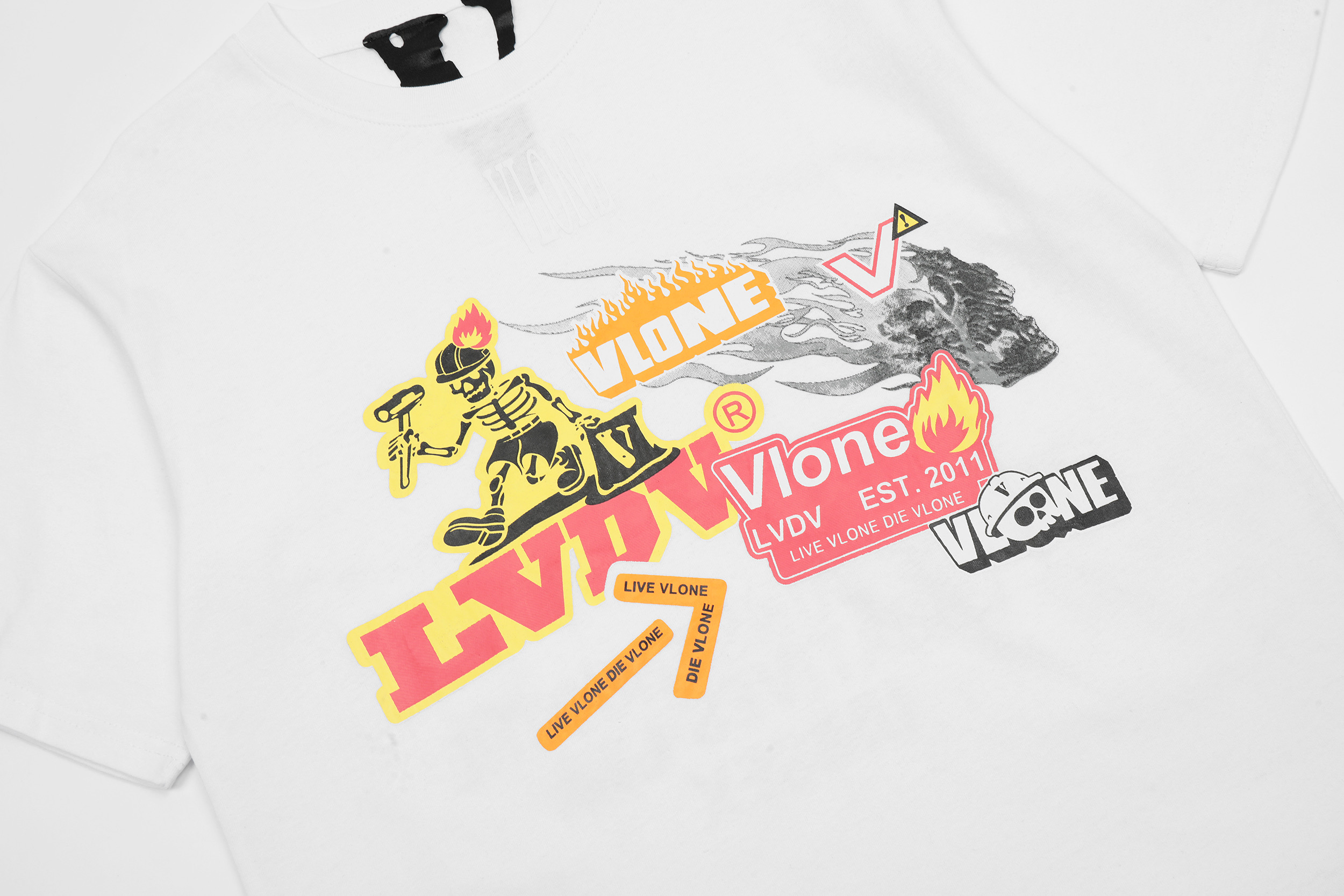 Футболка Vlone LVDV EST2011 Construct "White" фото № 5