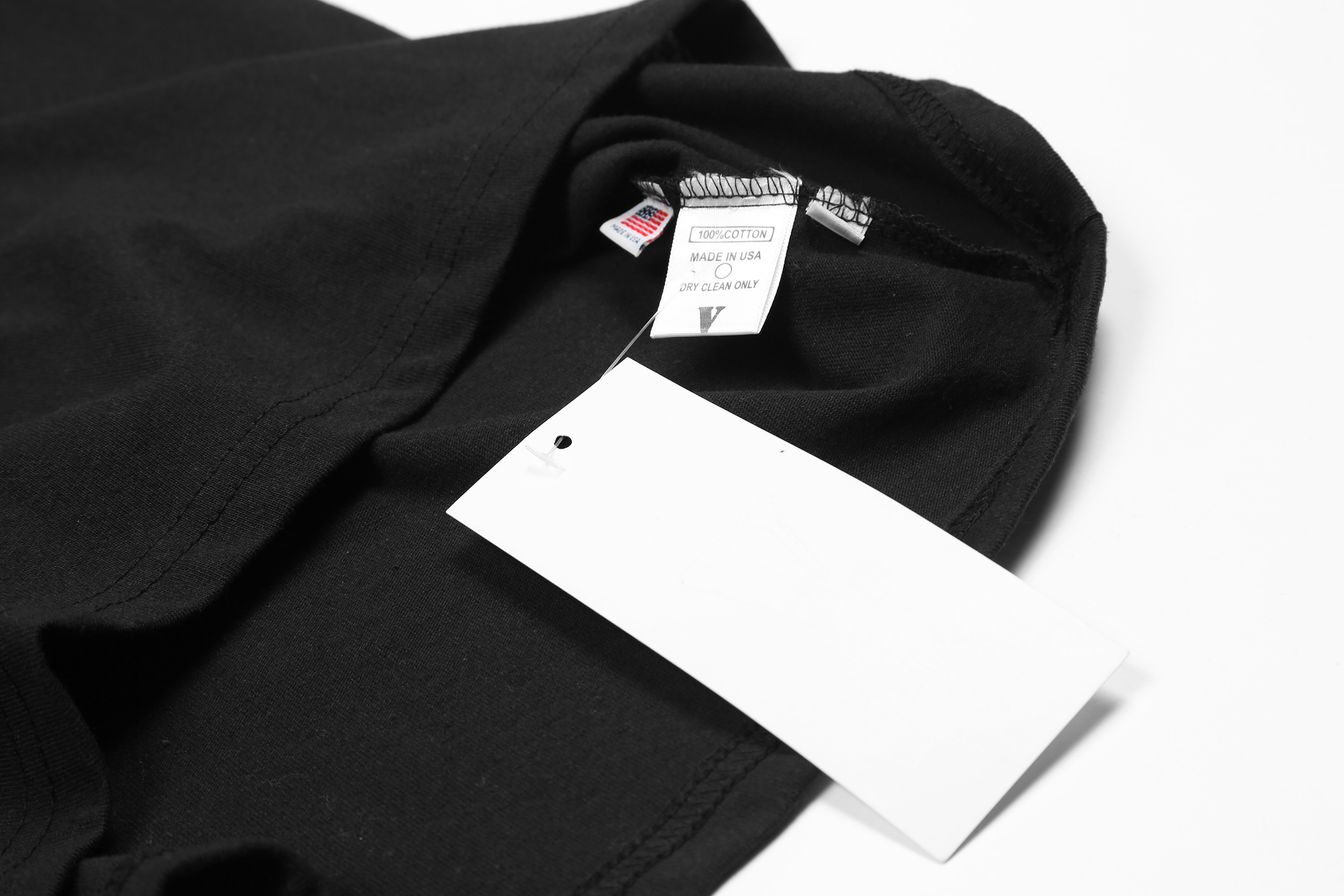 Футболка Vlone Freeluater Skeleton Middle Finger "Black" фото № 5