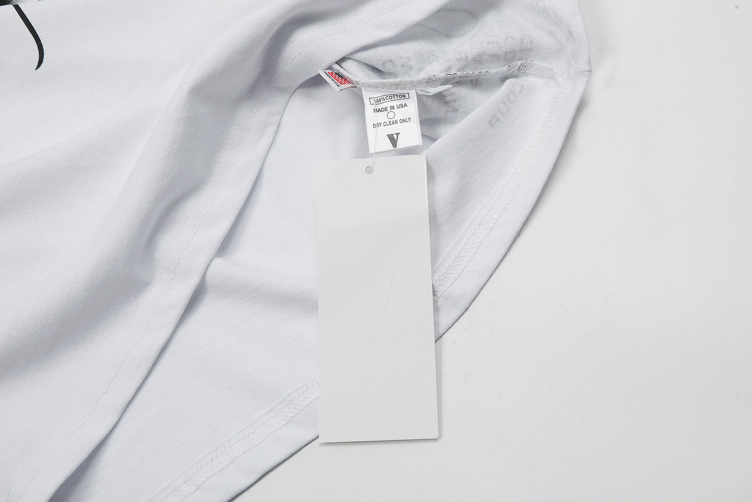 Футболка Vlone The Woo Smoky V "White" фото № 8