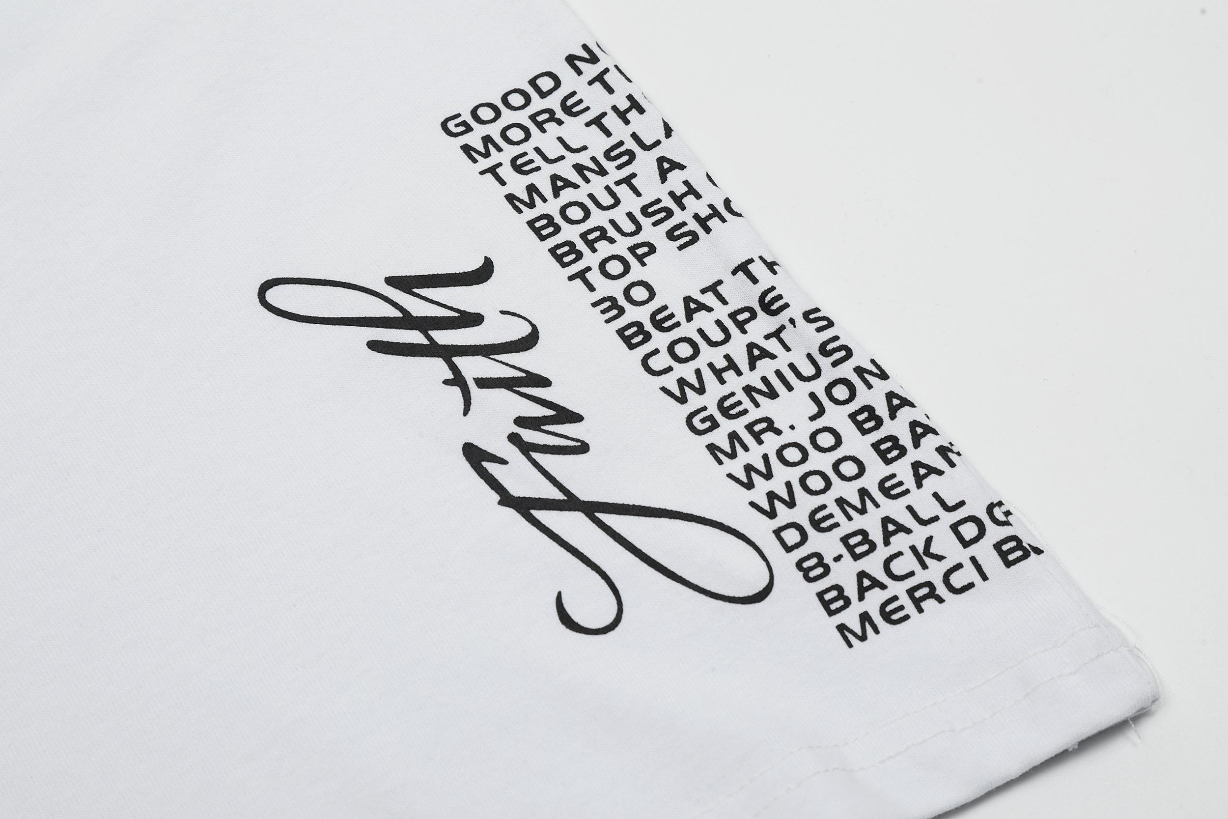 Футболка Vlone The Woo Smoky V "White" фото № 7