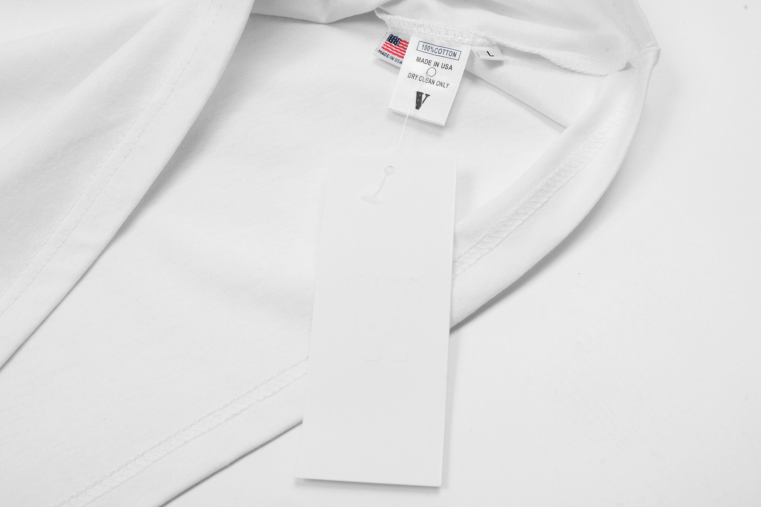 Футболка Vlone Demons Protected by Angels "White" фото № 5