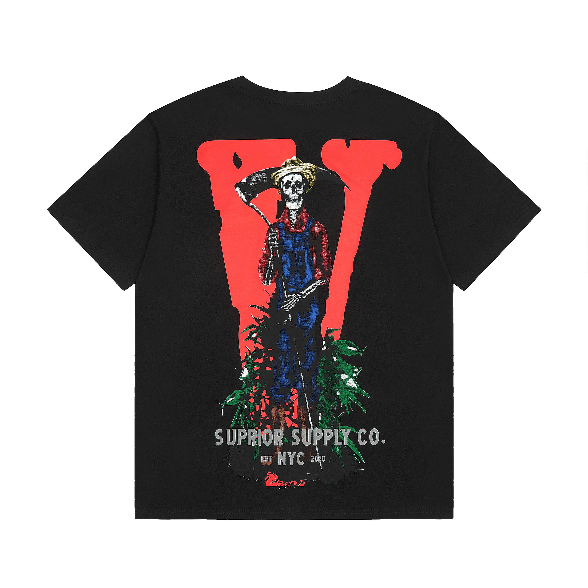Футболка Vlone Farms Suprior Supply "Black" фото № 2
