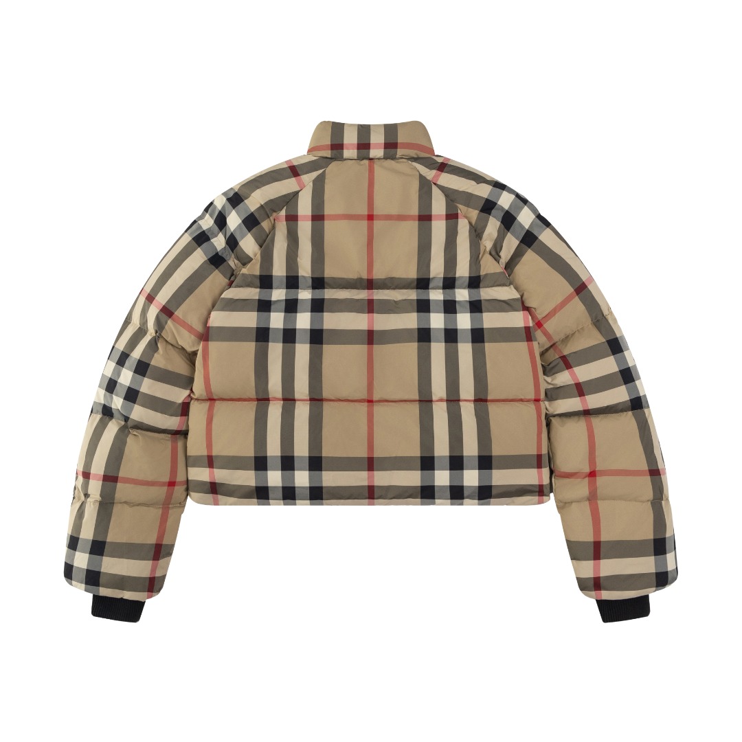 Пуховик Burberry Vintage Check "Burberry Beige" фото № 3