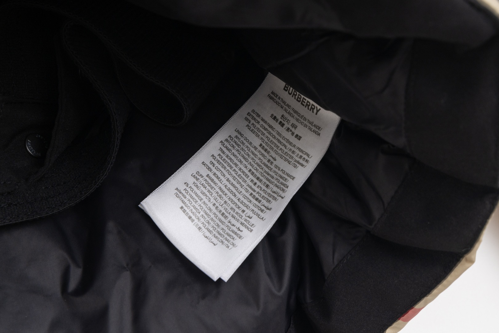 Пуховик Burberry Vintage Check "Burberry Beige" фото № 8