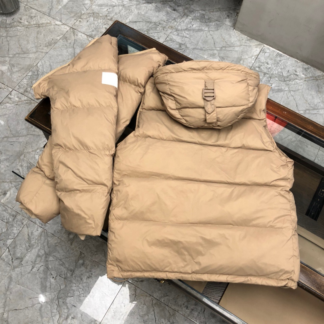 Пуховик Burberry Sleeveless Option "Beige" фото № 2