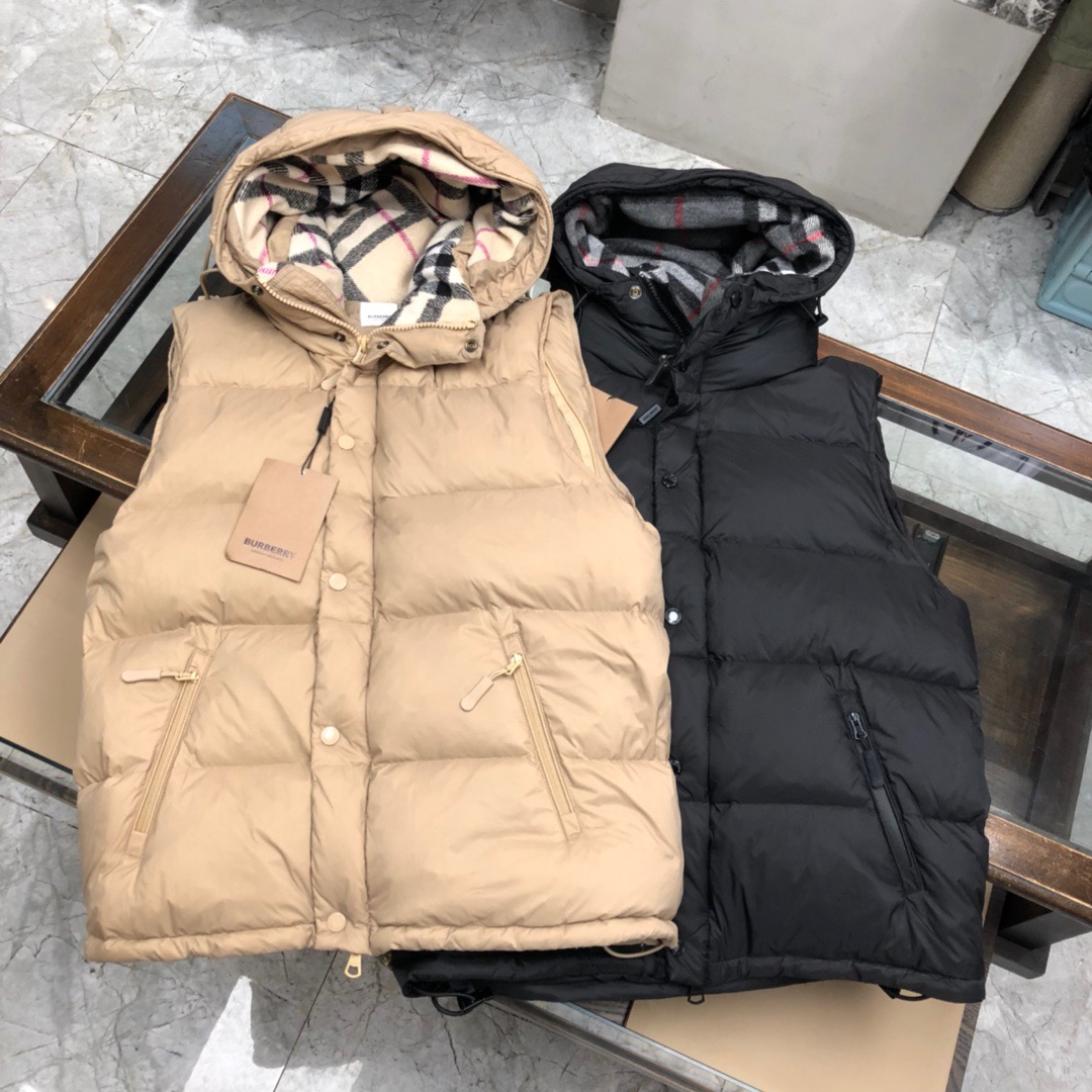 Пуховик Burberry Sleeveless Option "Beige" фото № 8