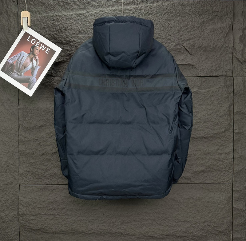 Двусторонний пуховик Christian Dior Monogram Oblique Lux "Navy Blue" фото № 4