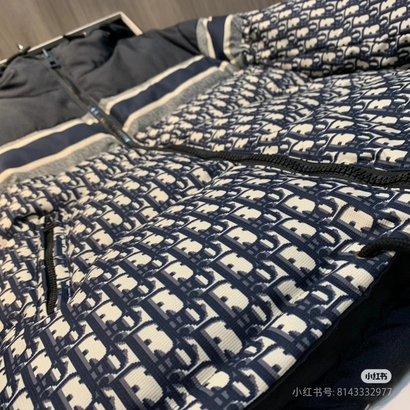 Пуховик Christian Dior Down Logo "White/Black" фото № 5