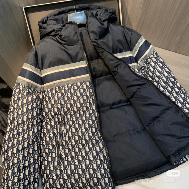 Пуховик Christian Dior Down Logo "White/Black" фото № 8