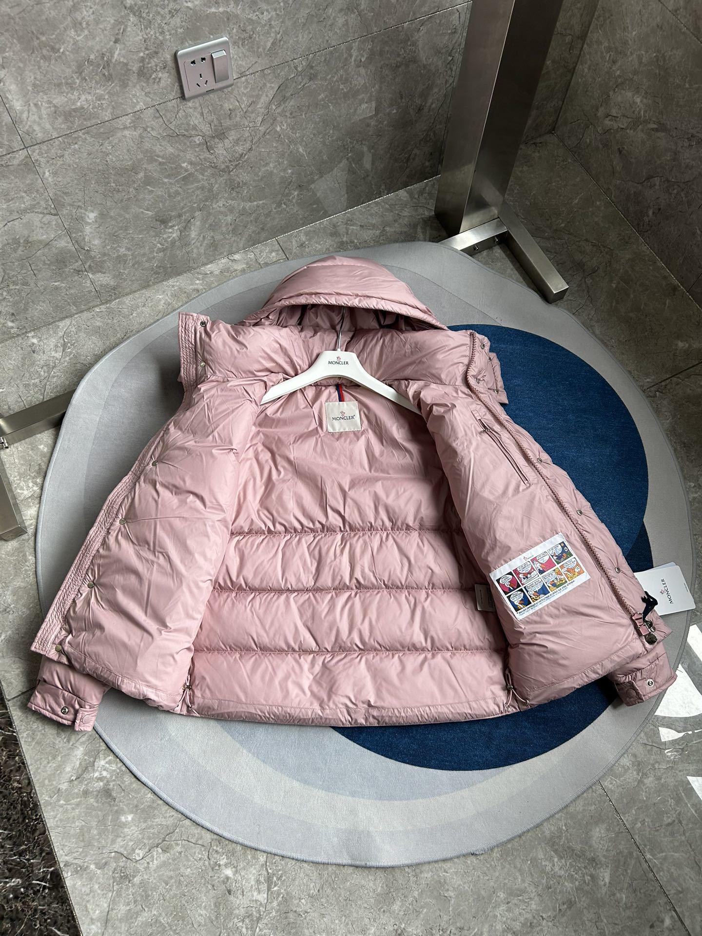 Пуховик Moncler Puffer Jacket "Pink" фото № 4
