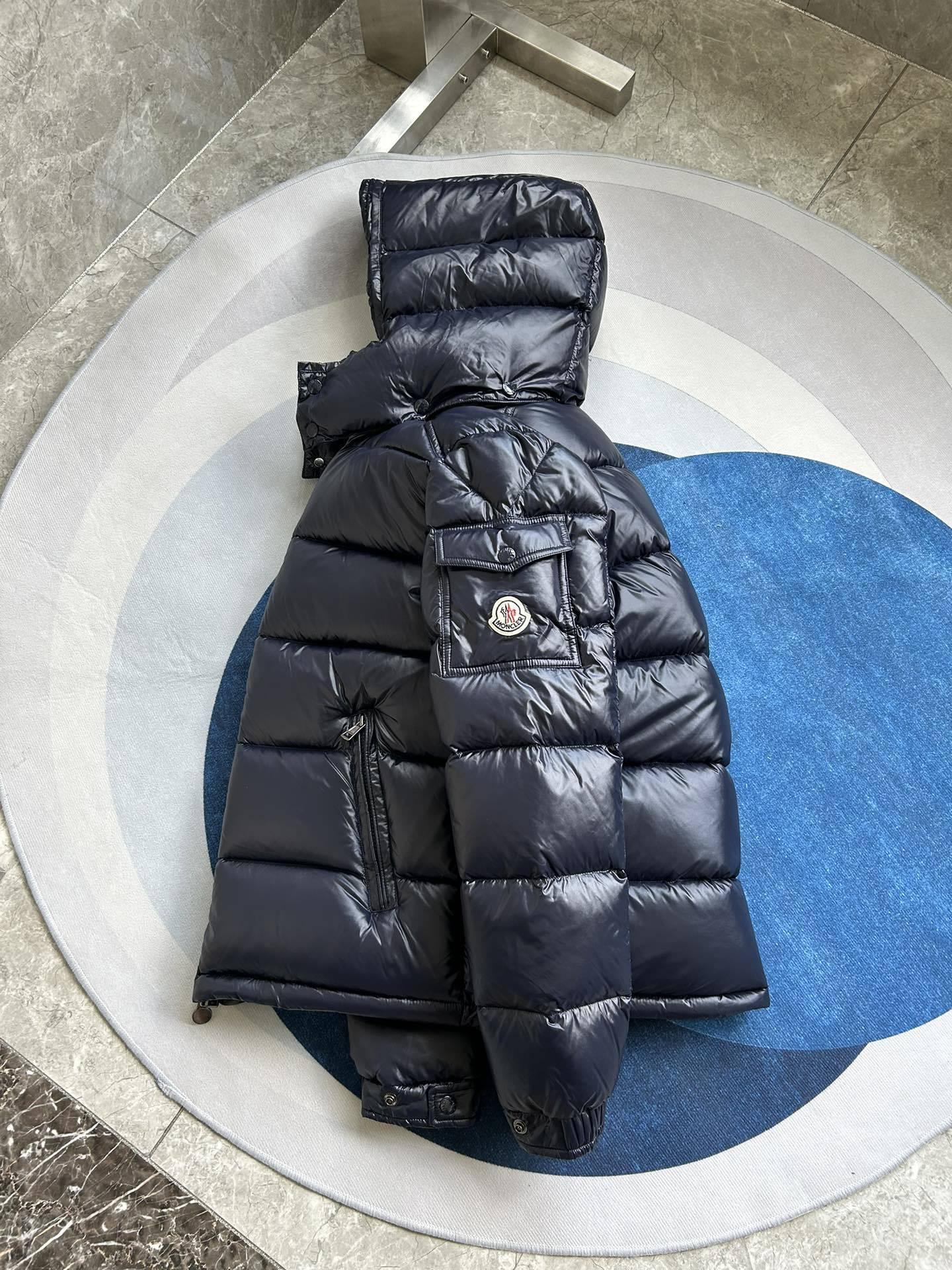 Пуховик Moncler Maya Puffer "Navy Blue" фото № 5