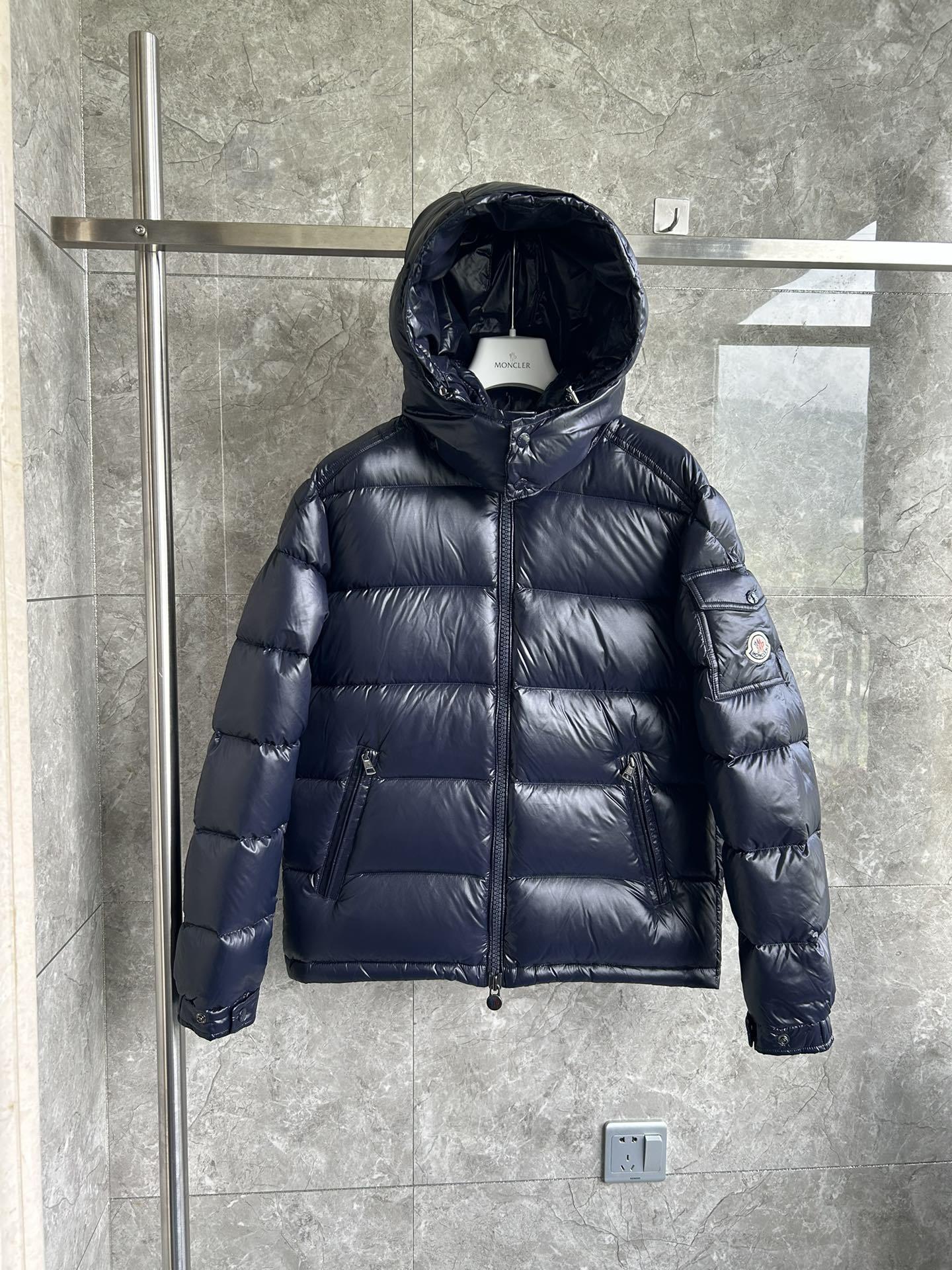 Пуховик Moncler Maya Puffer "Navy Blue" фото № 2