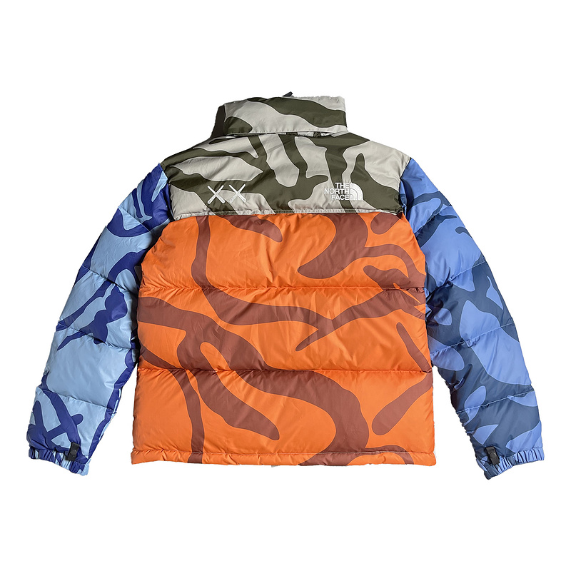 Пуховик The North Face Two Crosses And Brand Logo "Gray/Blue" фото № 3
