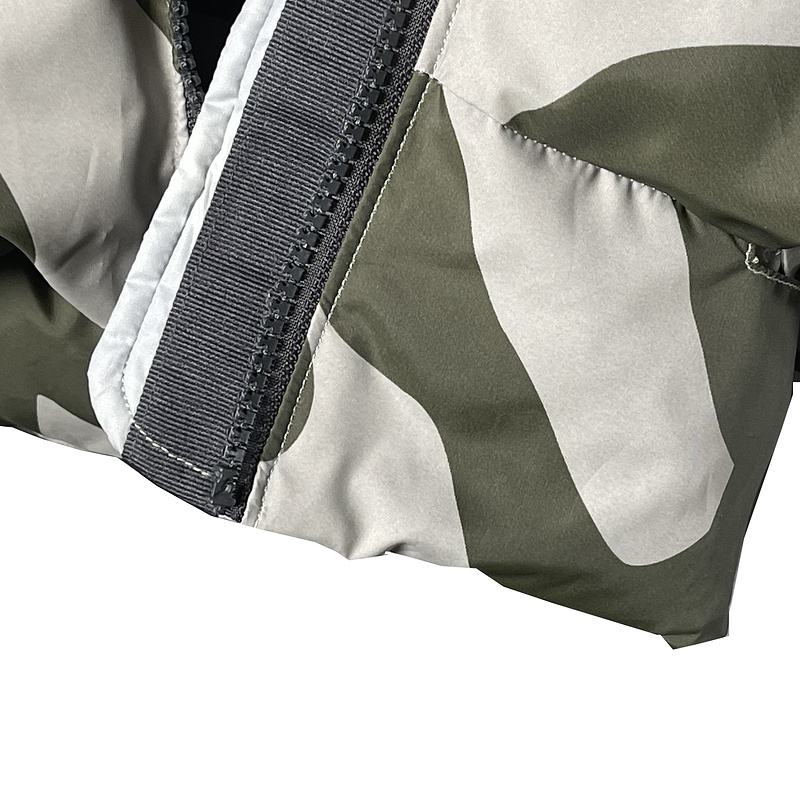 Пуховик The North Face Two Crosses And Brand Logo "Gray/Blue" фото № 8