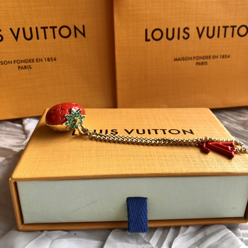 Подвеска Louis Vuitton Red Berry "Gold, Red" фото № 2
