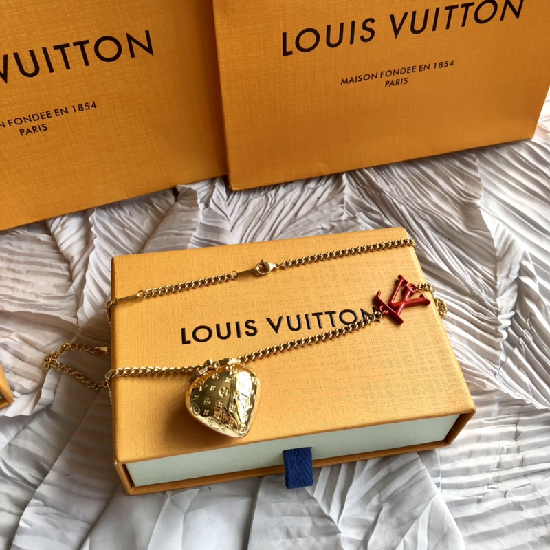 Подвеска Louis Vuitton Red Berry "Gold, Red" фото № 3