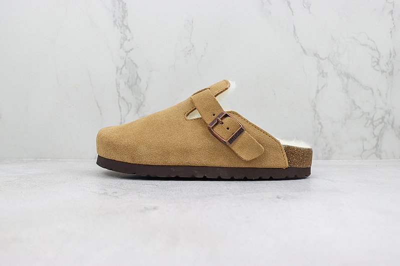 Birkenstock Boston Shearling "Cognac" фото № 2