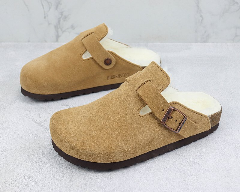 Birkenstock Boston Shearling "Cognac" фото № 5