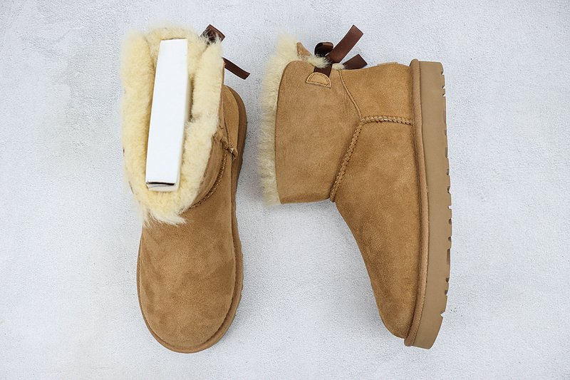 UGG Bailey Bow Mini "Beige" фото № 6
