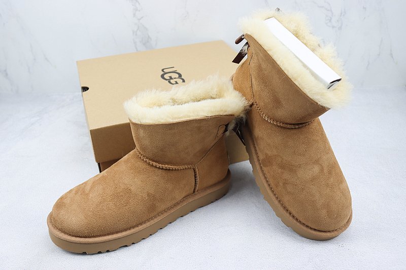 UGG Bailey Bow Mini "Beige" фото № 7