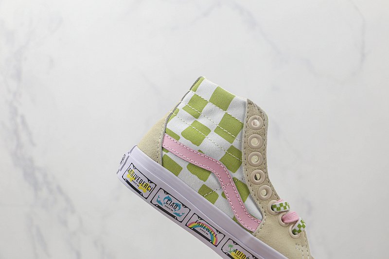 Emma Mulholland On Holiday x Vans SK8-Hi "Green/Pink/White" фото № 3