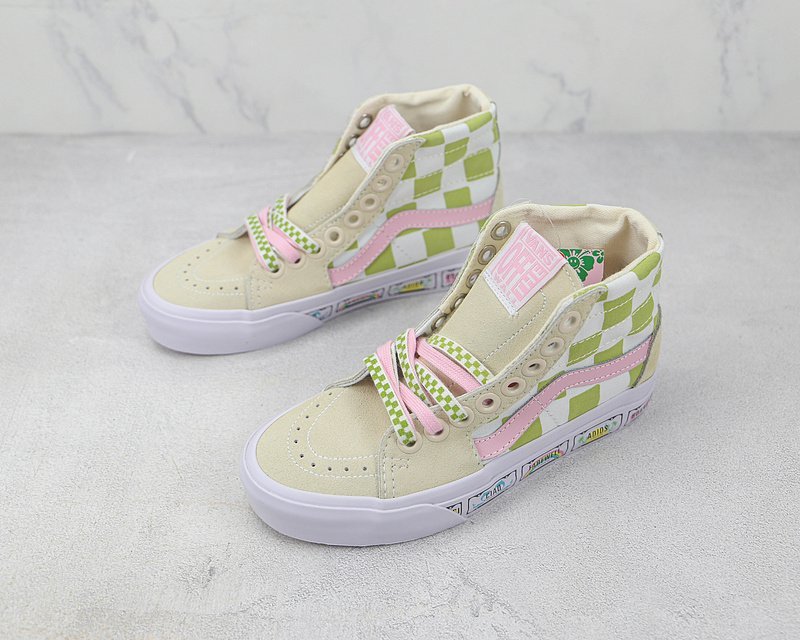 Emma Mulholland On Holiday x Vans SK8-Hi "Green/Pink/White" фото № 5