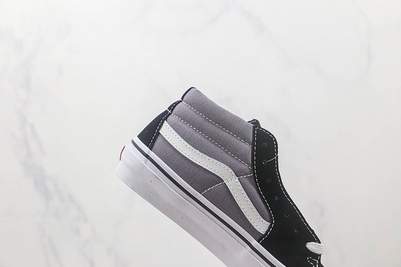 Vans SK8-Mid "Black/Grey/White" фото № 3