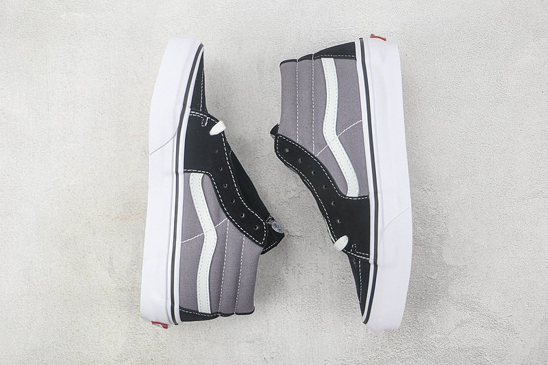Vans SK8-Mid "Black/Grey/White" фото № 6