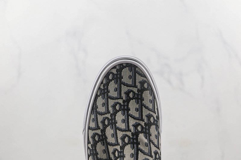 Dior x Vans Slip-On "Black/Grey/Logo" фото № 4